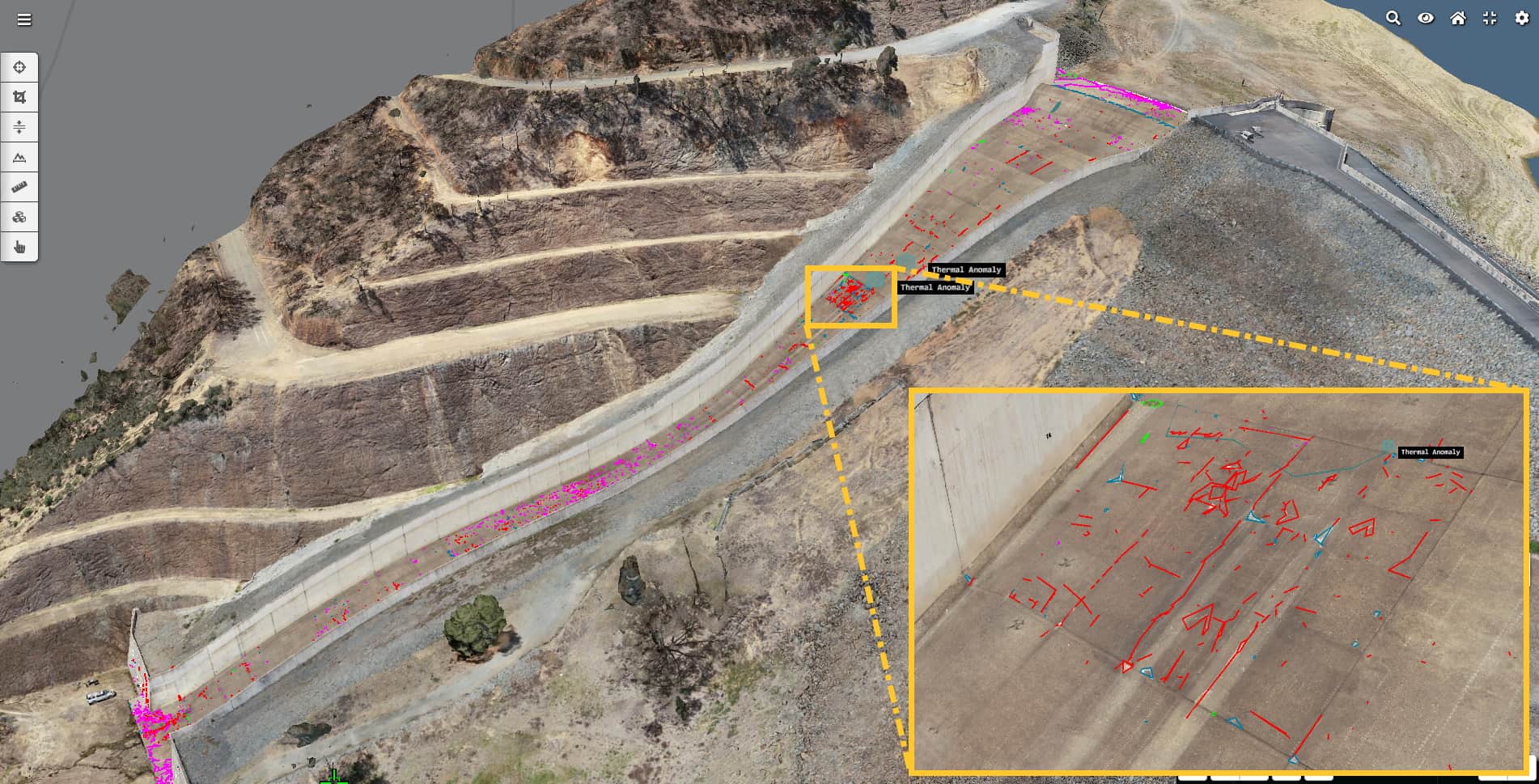 digital engineering services include digital inspection of dam spillway using 3D modelling