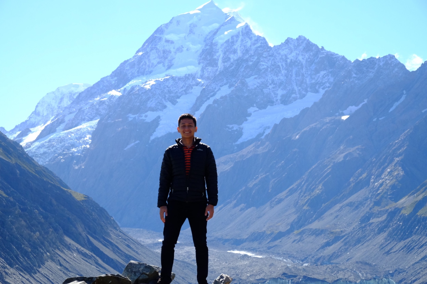 Kevin exploring the Mt Cook region in New Zealand in 2018 - his passion for the spatial sciences extends beyond Diospatial. 