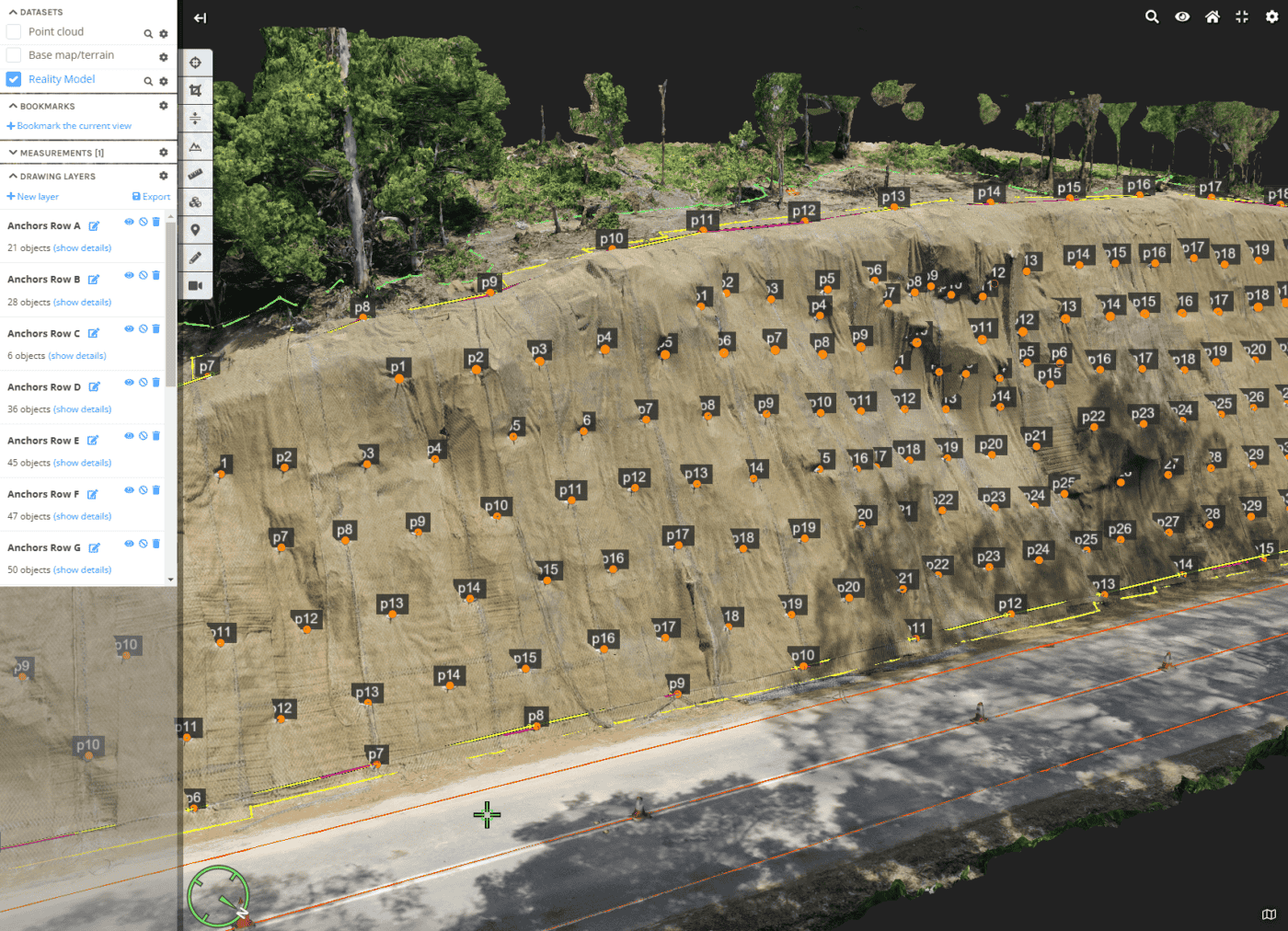 As-built surveys using drones to produce 3D reality model and extract features and 2D drawings