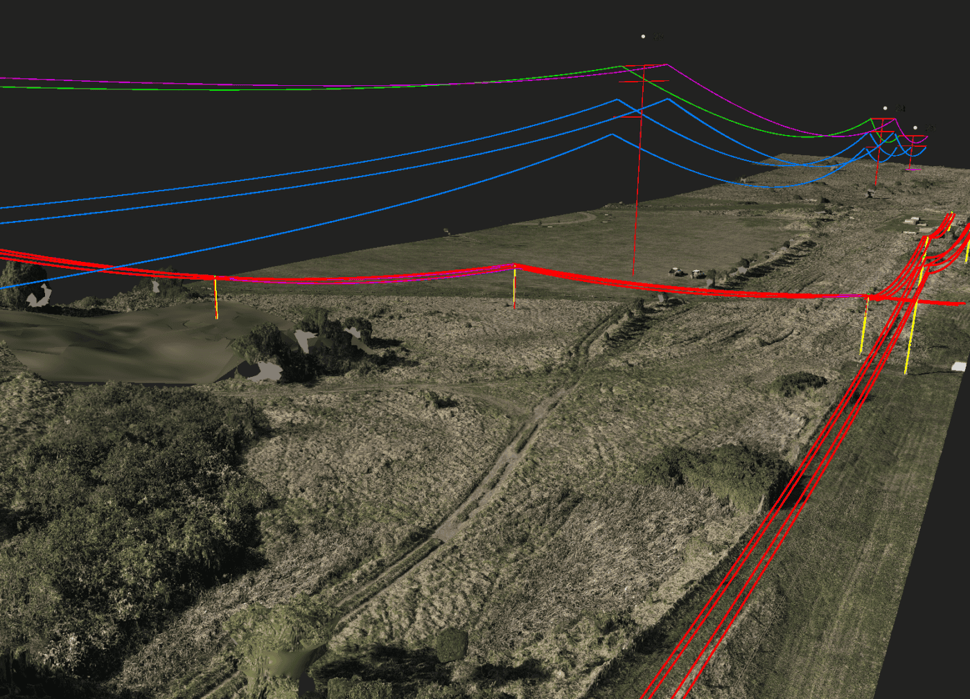 survey to support transmission line proposed design