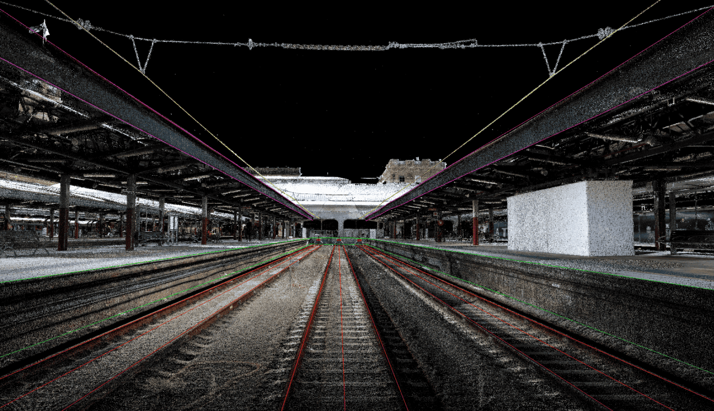 Central Yard terrestrial laser scanning for as-built survey