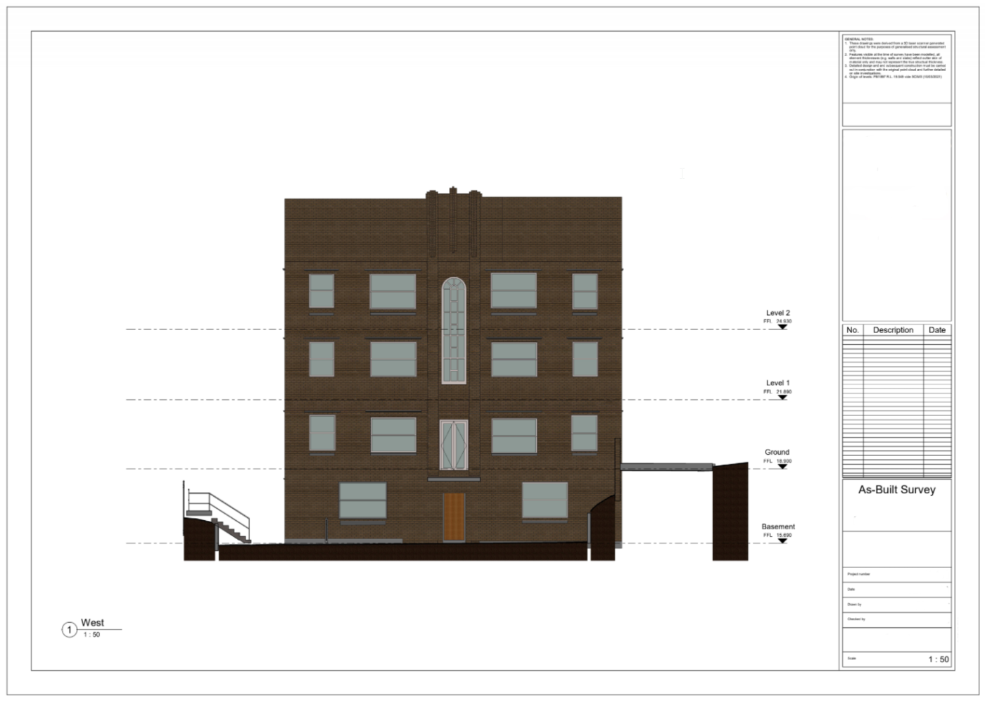 PDF drawings from terrestrial laser scanning project