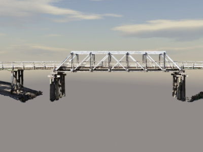 Photogrammetry 3D model bridge
