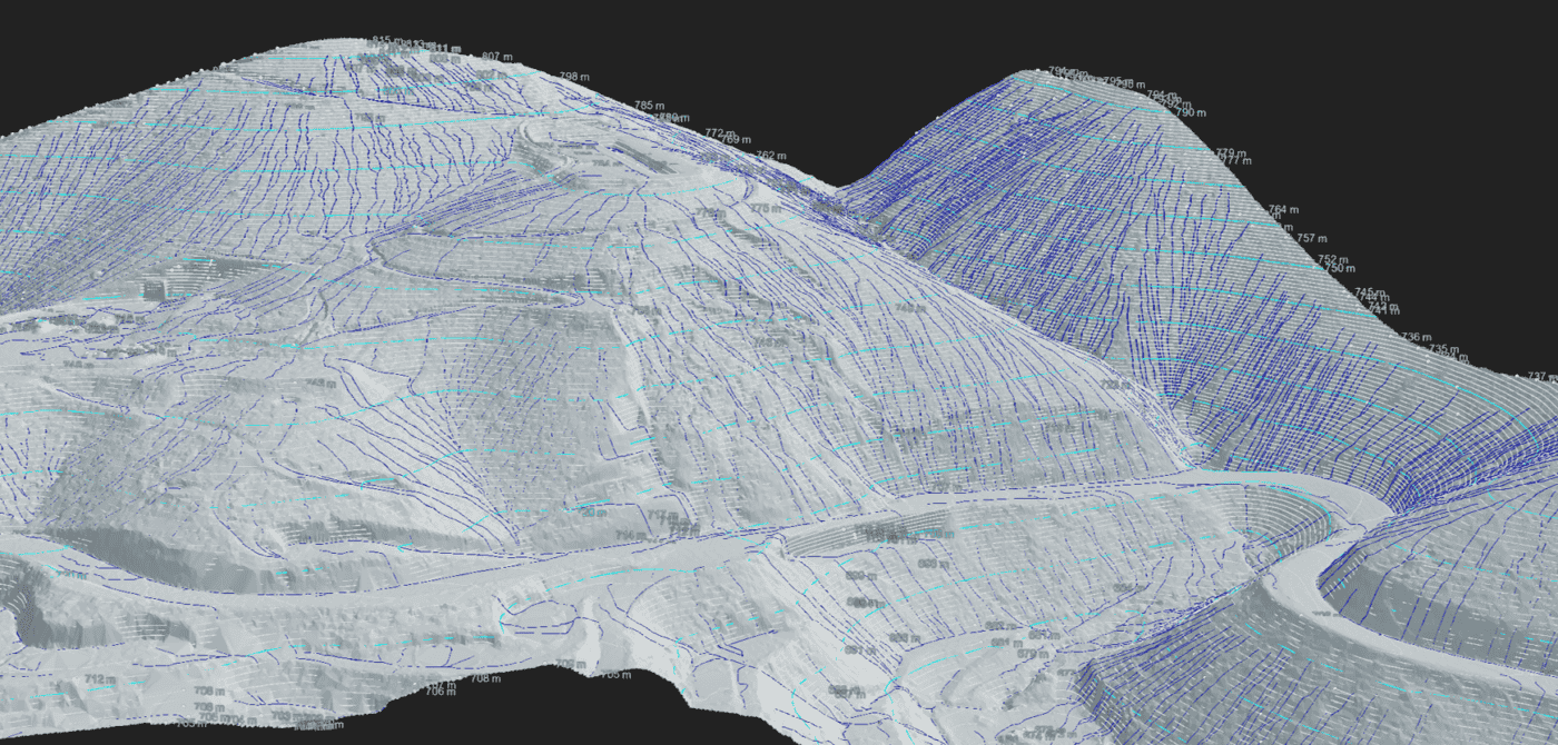 drone lidar survey topographic model