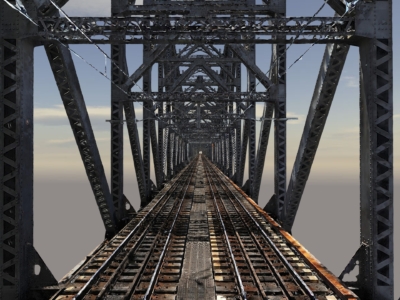 High Detail Digital Twin of Rail Bridge