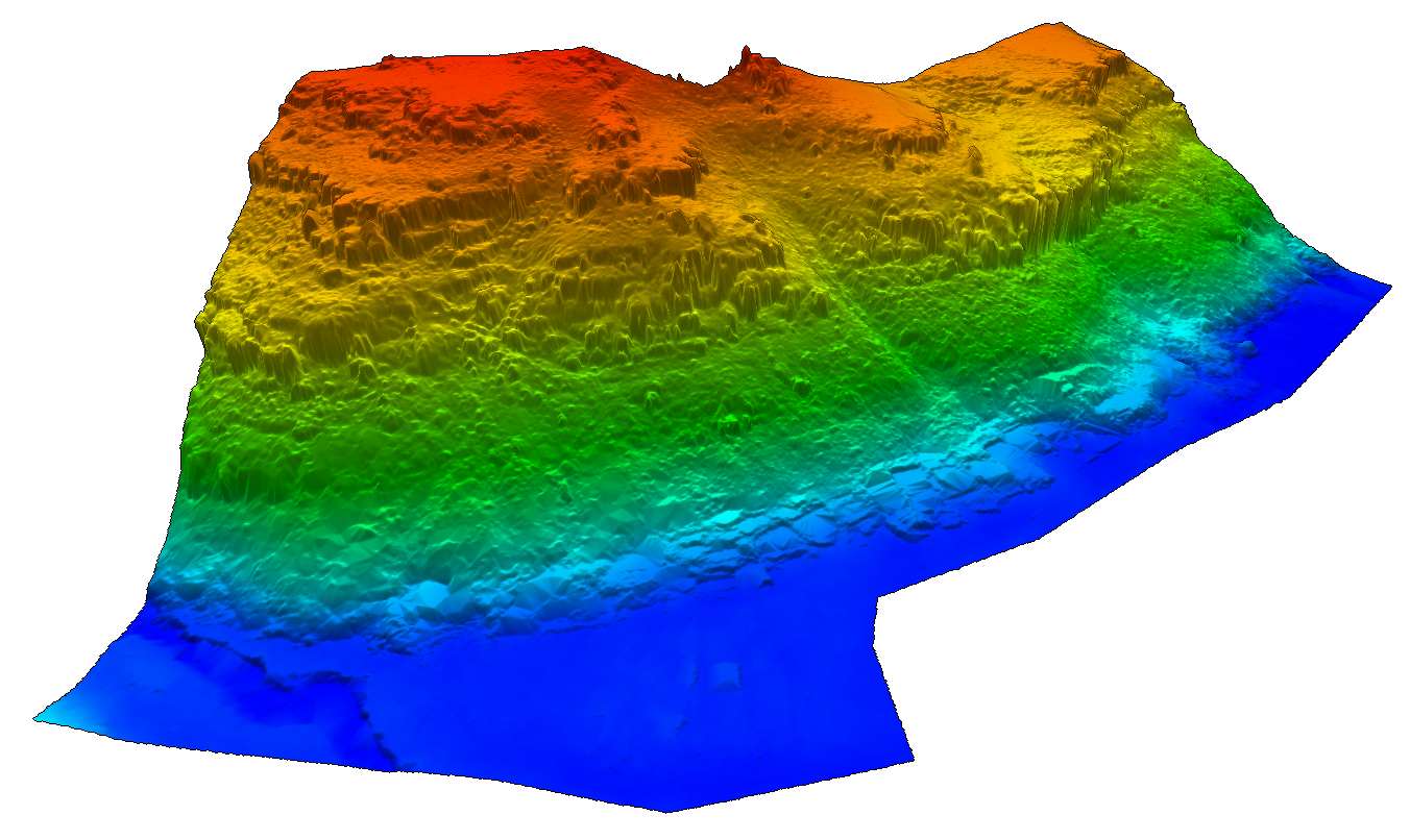 geospatial survey for geotechnical assessment using lidar terrain modelling to identify boulders and overhanding rocks