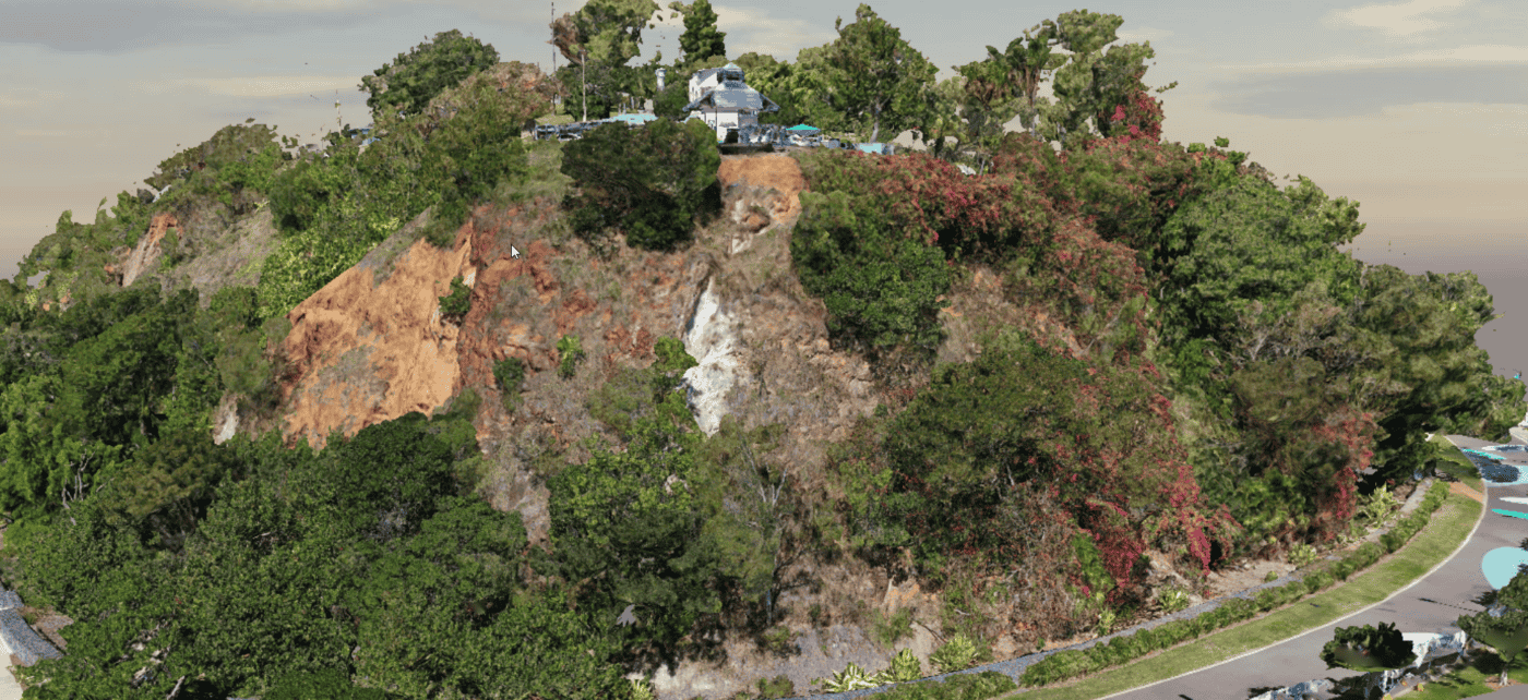 3D photogrammetry model for Survey of council owned lookout