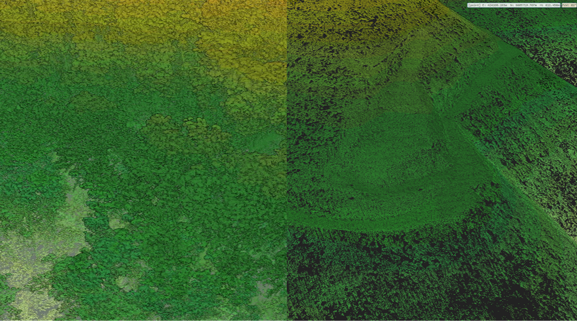 LiDAR point cloud